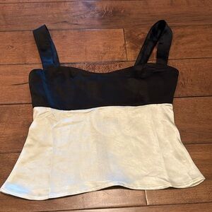 CHANTELL TOP BLACK / CREAM